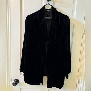 Eileen Fisher Black Velvet Jacket